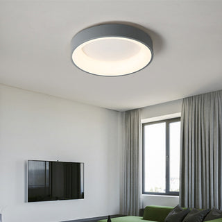 Arisha Deckenleuchte Weiß/Grau Modern LED Schlaf/Wohnzimmer Dimmbar-Purlicht