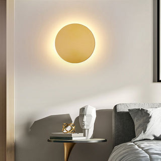 Arisha Modern Round Wandleuchte, Schwarz/Weiß/Gold, Metall, Wohnzimmer-Purlicht