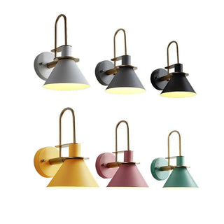 Valentina Vintage LED Wandleuchte Innen 6 Farben Bade/Wohnzimmer Metall-Purlicht