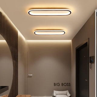 Arisha Deckenleuchte Rechteckig Schwarz/Gold Schlaf/Wohnzimmer-Purlicht