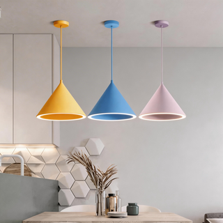Valentina Minimalistische LED Pendelleuchte Weiß/Schwarz Schlafzimmer Acryl-Purlicht