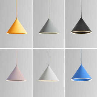 Valentina Minimalistische LED Pendelleuchte Weiß/Schwarz Schlafzimmer Acryl-Purlicht
