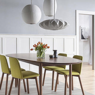 Ritta Modern LED Pendelleuchte Weiß Wohnzimmer/Esstisch Metall&Stoff-Purlicht