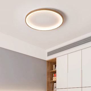 Muto Deckenleuchte Ring Wohnzimmer, Holz-Purlicht