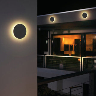 Ray Außenwandleuchte Garten Modern LED Weiß/Schwarz Metall-Purlicht