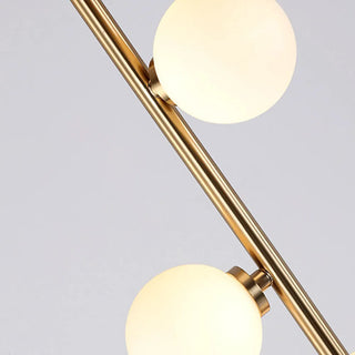 Valentina Stehlampe Glas Weiß&Warm Wohn&Schlaf&Esszimme 9 Köpfe Design LED-Purlicht