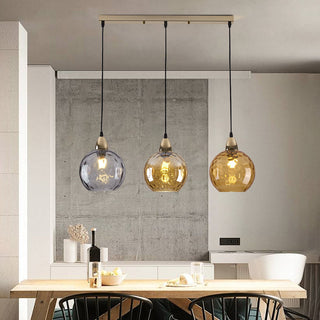Aria Pendelleuchte Buntem Glas Kugel Schlafzimmer /Wohnzimmer 3 flamming-Purlicht