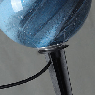 Aria Modern LED Außenleuchte Planet IP 65 Kugel Garten 2 Farben Glas-Purlicht