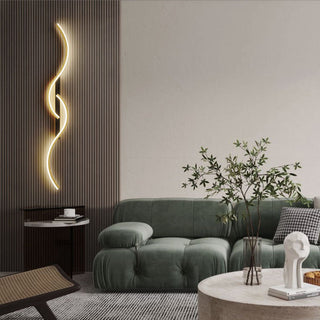 Arisha Modern LED Wandleuchte Innen Linear Schwarz/Weiß-Purlicht