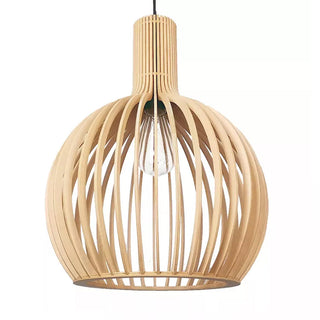 Muto Hölzerne Vogelkäfig-Lampe Pendelleuchte Holz Esszimmer-Purlicht