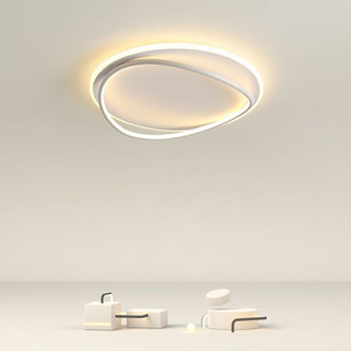 Arisha Design LED Deckenleuchte Dimmbar Ring Schwarz Ess/Wohn/Schlafzimmer-Purlicht