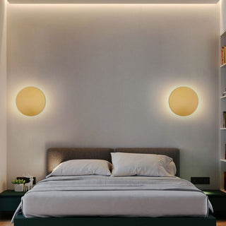 Arisha Modern Round Wandleuchte, Schwarz/Weiß/Gold, Metall, Wohnzimmer-Purlicht