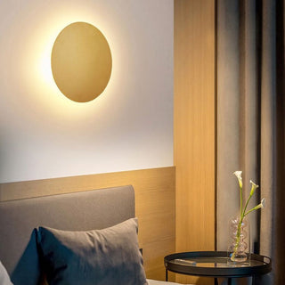 Arisha Modern Round Wandleuchte, Schwarz/Weiß/Gold, Metall, Wohnzimmer-Purlicht