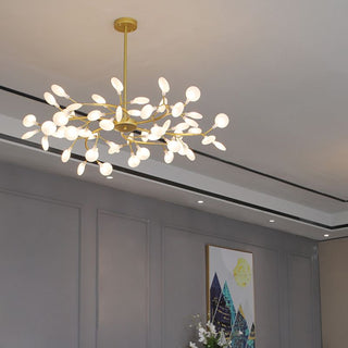 Olivia LED Pendelleuchte Schwarz/Gold Metall Acryl-Purlicht