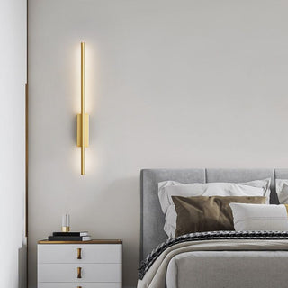 Arisha Modern Linear LED Wandleuchte Schwarz/Messing Esstisch/Schlafzimmer/Badezimmer Metall/Acryl Größen 61/80/100/120cm-Purlicht