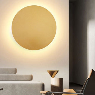 Arisha Modern Round Wandleuchte, Schwarz/Weiß/Gold, Metall, Wohnzimmer-Purlicht
