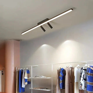 Arisha Linear LED Deckenleuchte Schwarz Wohnzimmer-Purlicht