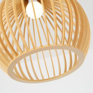 Muto Hölzerne Vogelkäfig-Lampe Pendelleuchte Holz Esszimmer-Purlicht
