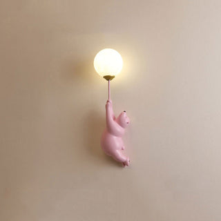 Arisha Design Bear LED Wandleuchte Innen Weiß, Kinderzimmer/Schlafzimmer-Purlicht