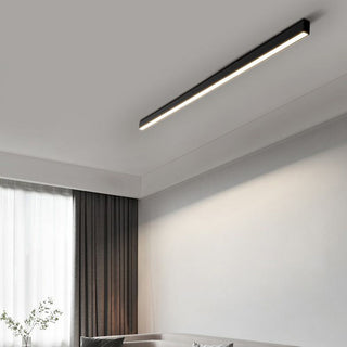 Arisha Deckenleuchte Linear Modern LED Schwarz Wohnzimmer Metall-Purlicht