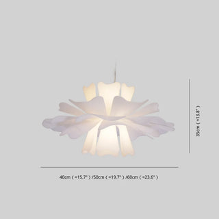 Aria Moderne Pendelleuchte Blumen Weiß, Metall/Acryl Esszimmer/Wohnzimmer-Purlicht