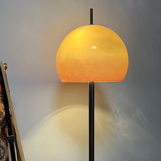 Mira Sunset Design Stehlampe Gelb Wohnzimmer/Kinderzimmer Glas-Purlicht