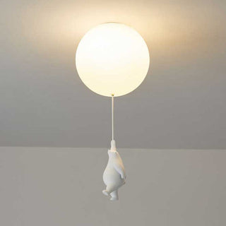 Aria Deckenleuchte Bär Luftballons Weiß Metall/Acryl Schlafzimmer-Purlicht