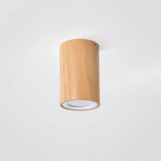 Muto LED Deckenleuchte Zylinder, Flur/Küche, Holz Acryl-Purlicht