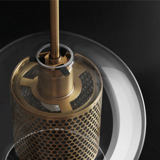 Valentina Industrie LED Pendelleuchte, Glas, Kugel, Esszimmer-Purlicht