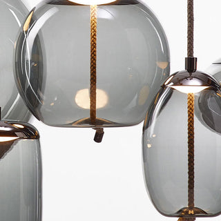 Valentina Modern LED Pendelleuchte Metal Glas Wohnzimmer Schlafzimmer Esszimmer-Purlicht