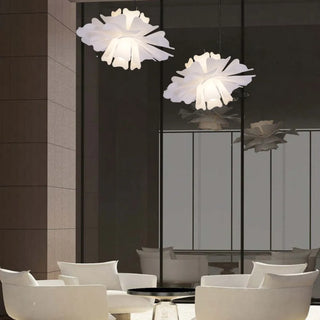 Aria Moderne Pendelleuchte Blumen Weiß, Metall/Acryl Esszimmer/Wohnzimmer-Purlicht