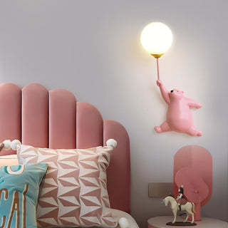 Arisha Design Bear LED Wandleuchte Innen Weiß, Kinderzimmer/Schlafzimmer-Purlicht