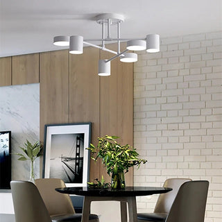 Arisha Deckenleuchte Kreis-Design Modern, Schwarz/Weiß/Gold, Wohnzimmer, Metall-Purlicht