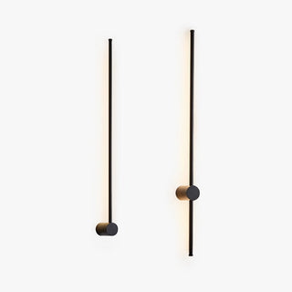 Arisha Moderne LED Innenwandleuchte, Linear, Schwarz, Metall, Wohnzimmer-Purlicht