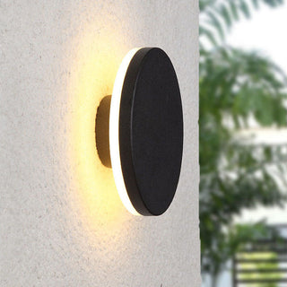 Ray Außenwandleuchte Garten Modern LED Weiß/Schwarz Metall-Purlicht