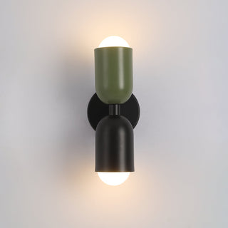 Aria Wandleuchte 2 Flamming Modern LED Schwarz Innen/Flur-Purlicht