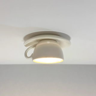 Valentina Modern Deckenleuchte, Blau/Rosa/Gelb, Kaffeetassen, Keramik, Schlafzimmer-Purlicht