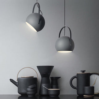 Aria Kugel LED Pendelleuchte Gelb/Blau/Grau Esszimmer-Purlicht