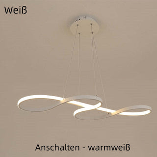 Arisha Modern LED Pendelleuchte Schwarz Weiß Gold Metall Wohnzimmer-Purlicht