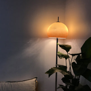 Mira Sunset Design Stehlampe Gelb Wohnzimmer/Kinderzimmer Glas-Purlicht