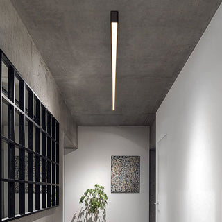 Arisha Deckenleuchte Linear Modern LED Schwarz Wohnzimmer Metall-Purlicht