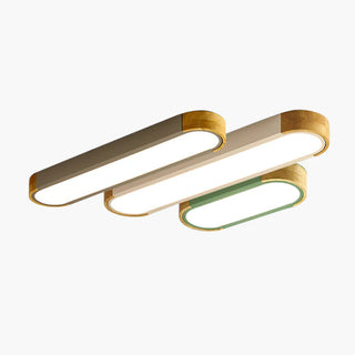 Arisha Modern LED Deckenleuchte, Ring, 3 Farben,Holz/Acryl, Wohnzimmer-Purlicht