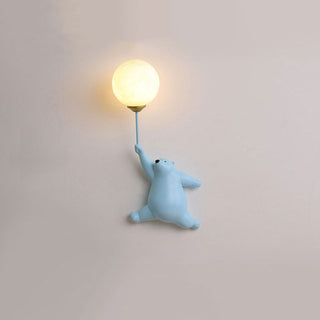Arisha Design Bear LED Wandleuchte Innen Weiß, Kinderzimmer/Schlafzimmer-Purlicht