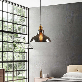 Arisha Vintage Industrie LED Pendelleuchte Esstisch/Küche Glas Metall-Purlicht