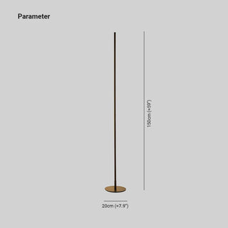 Arisha Stehleuchte Modern Linear Silber/Gold/Schwarz Wohn/Schlafzimmer-Purlicht