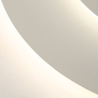 Arisha Deckenleuchte Modern Rund LED Weiß Wohn/Schlafzimmer D50CM-Purlicht