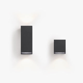 Ray Modern Rechteckige LED Außenwandleuchte Metall Glas Flur Garden-Purlicht