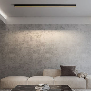 Arisha Deckenleuchte Linear Modern LED Schwarz Wohnzimmer Metall-Purlicht