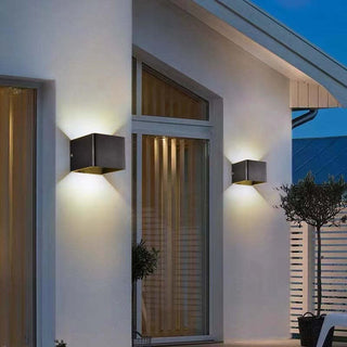 Ray Modern LED Außenwandleuchte Weiß Metall Garten/Flur-Purlicht