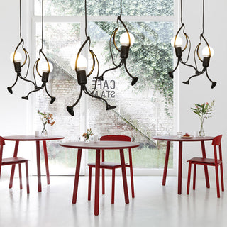Silva Retro Modern LED Pendelleuchte Schwarz/Weiß, Esstisch-Purlicht